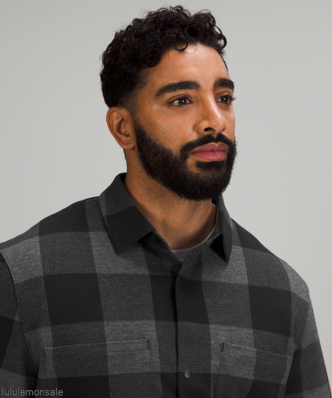 Lululemon Verkauf DELULU604 | Lululemon Deutschland Graphitgraues Weiches Strick-overshirt